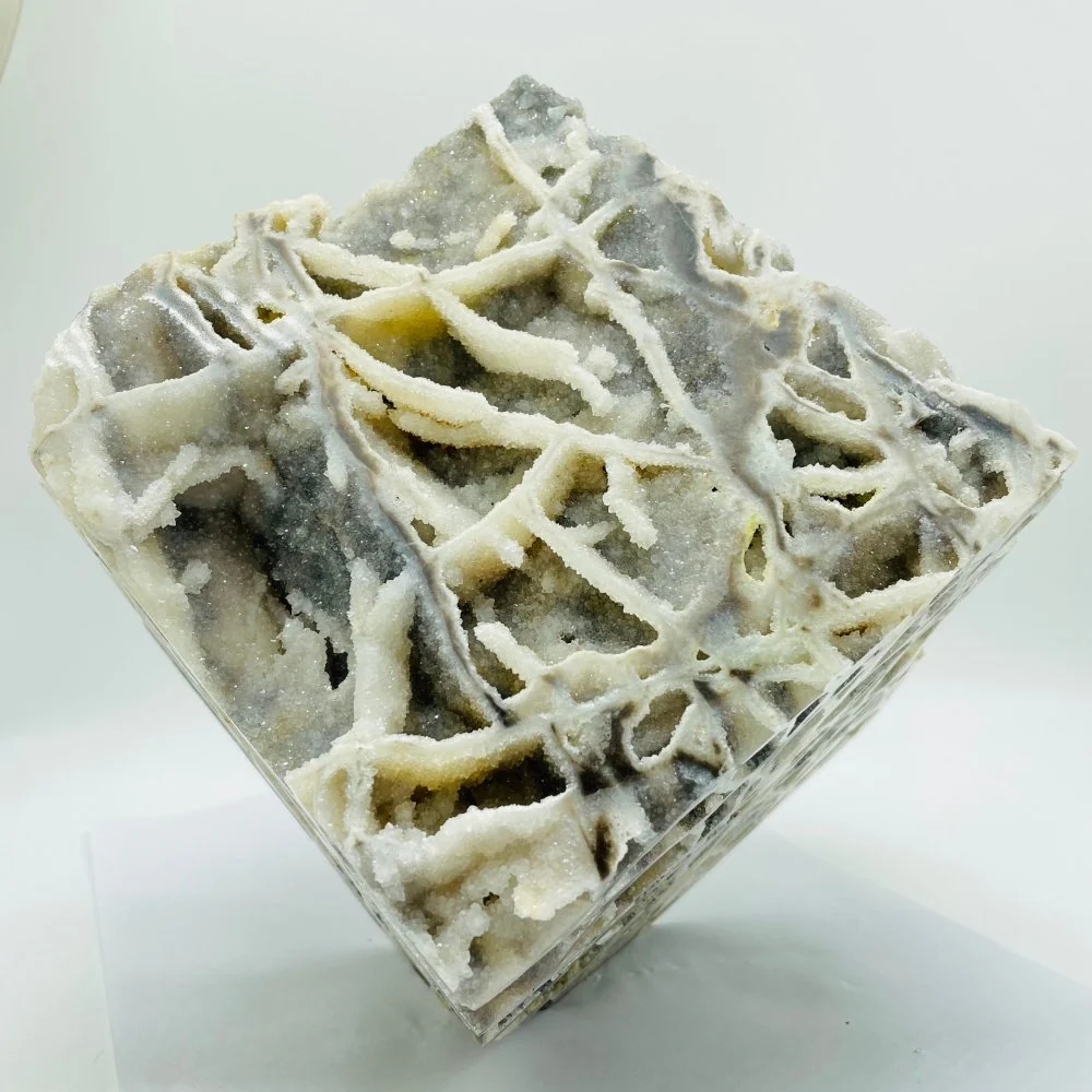 High Quality Sphalerite Druzy Geode Quartz Cube - Image 3