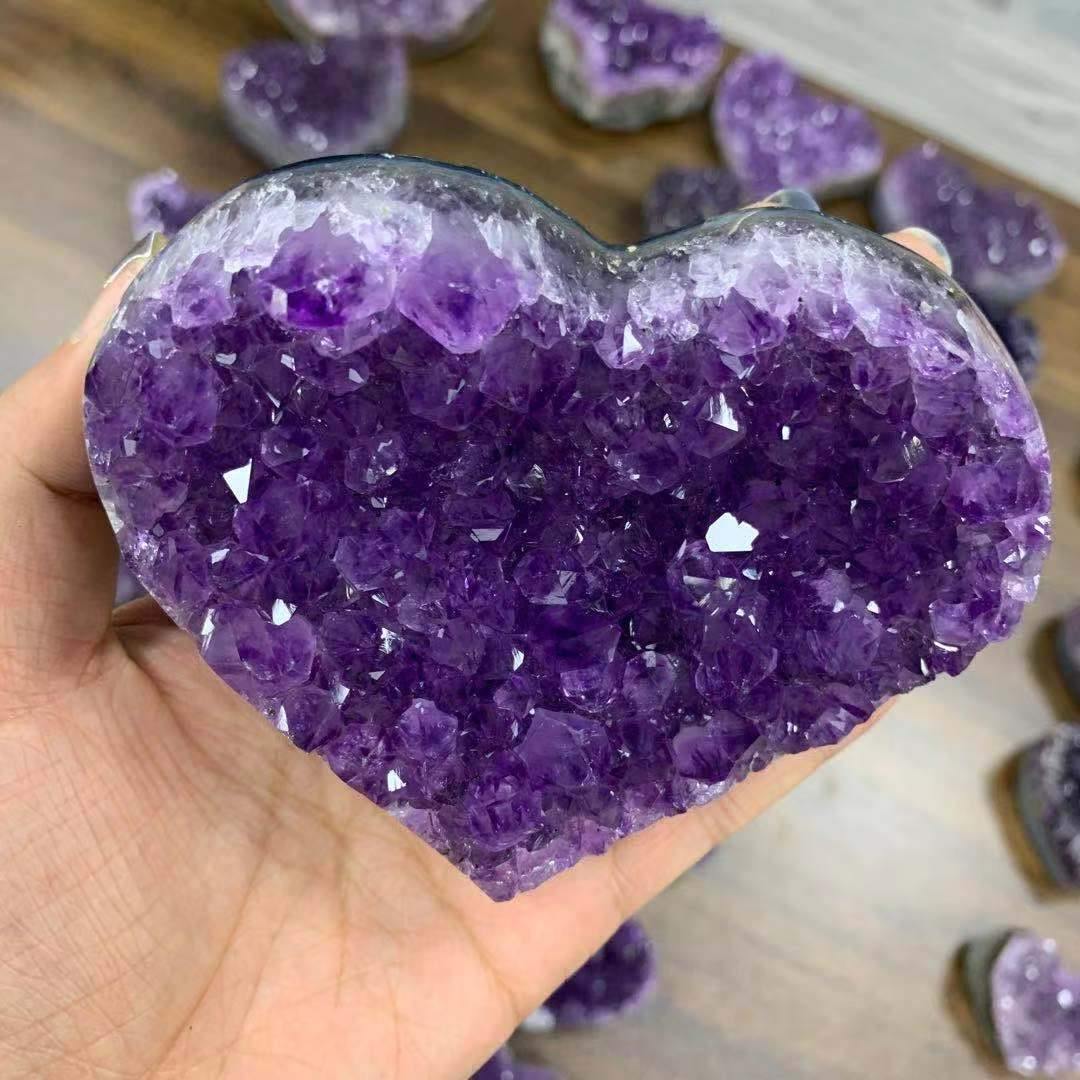Amethyst Quartz Heart Stone Wholesale - Image 5