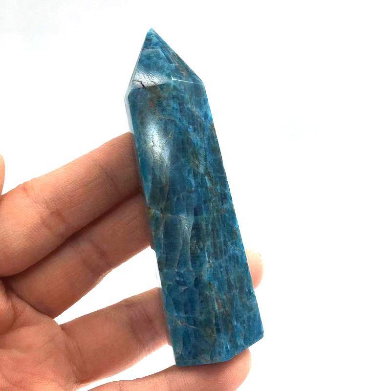 Blue Apatite Crystal Point Tower Wholesale - Image 4
