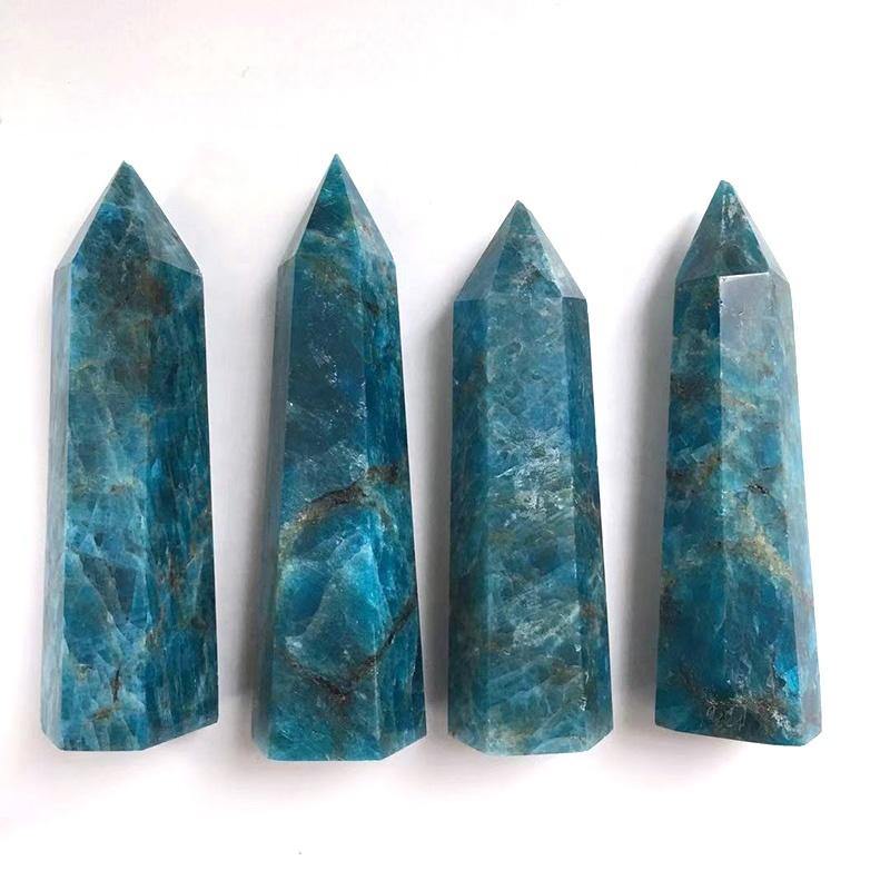 Blue Apatite Crystal Point Tower Wholesale - Image 5