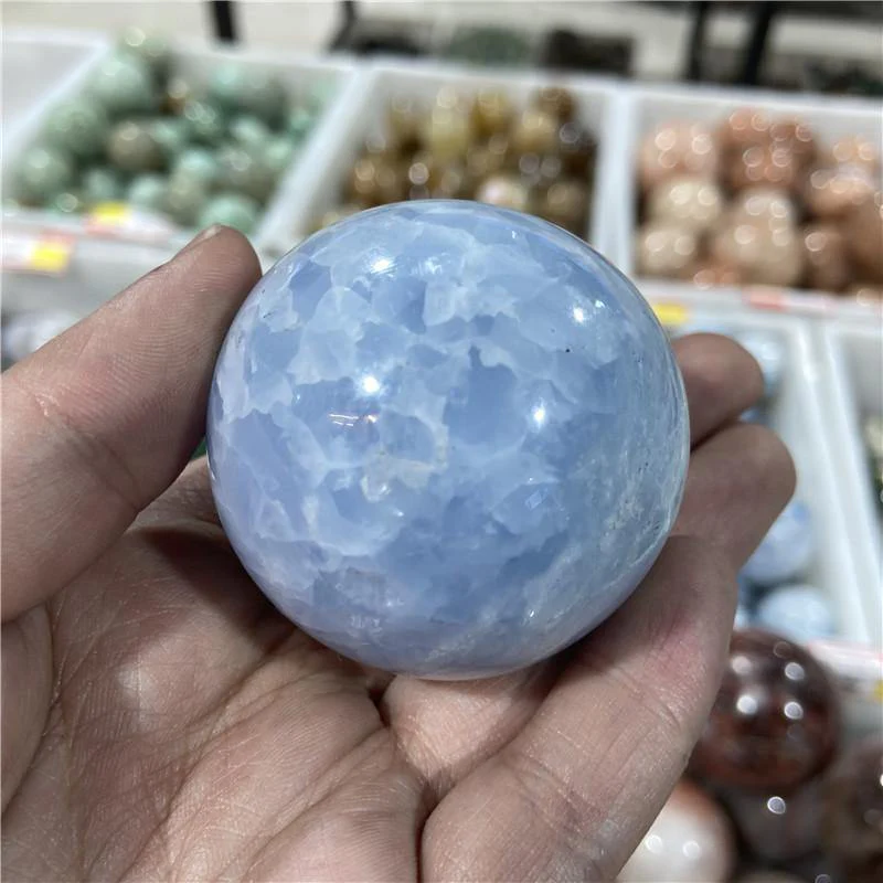 Blue Calcite Sphere Ball Wholesale - Image 3
