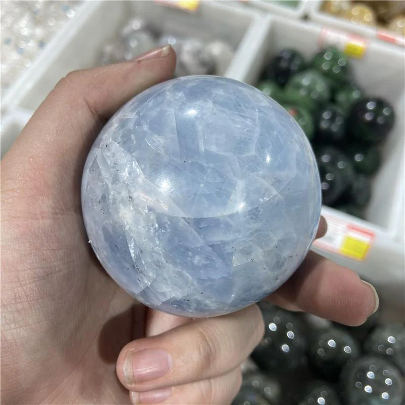 Blue Calcite Sphere Ball Wholesale - Image 4