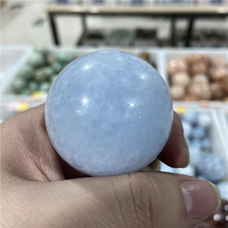 Blue Calcite Sphere Ball Wholesale - Image 5
