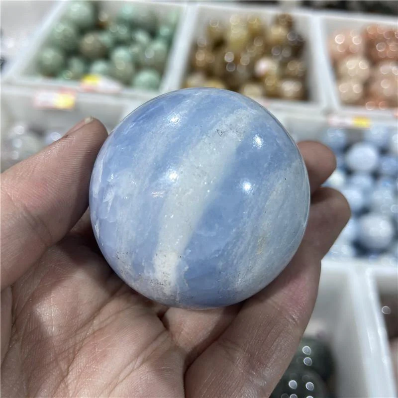 Blue Calcite Sphere Ball Wholesale - Image 6