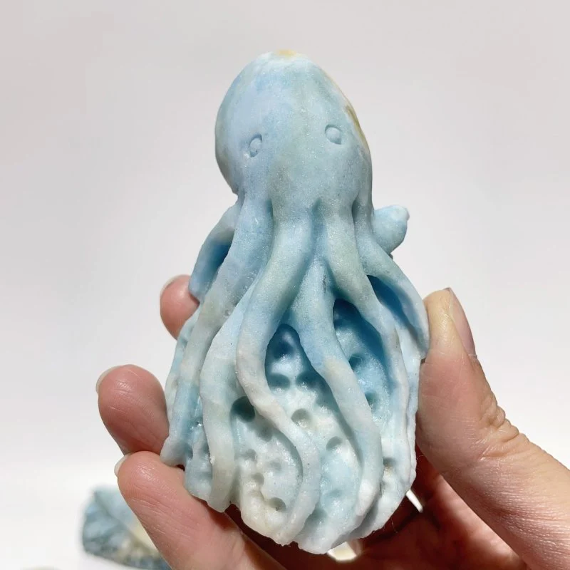 31 Pieces Blue Dumortierite Sea Animal Carving - Image 3