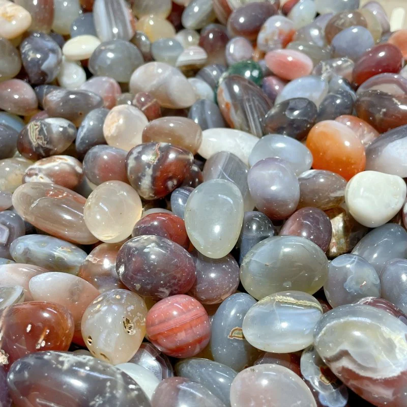 0.8-1.9in Colorful Agate Tumbled Gravel Wholesale - Image 6