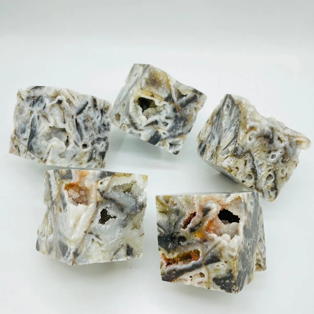 High Quality Sphalerite Druzy Geode Quartz Cube Wholesale - Image 3