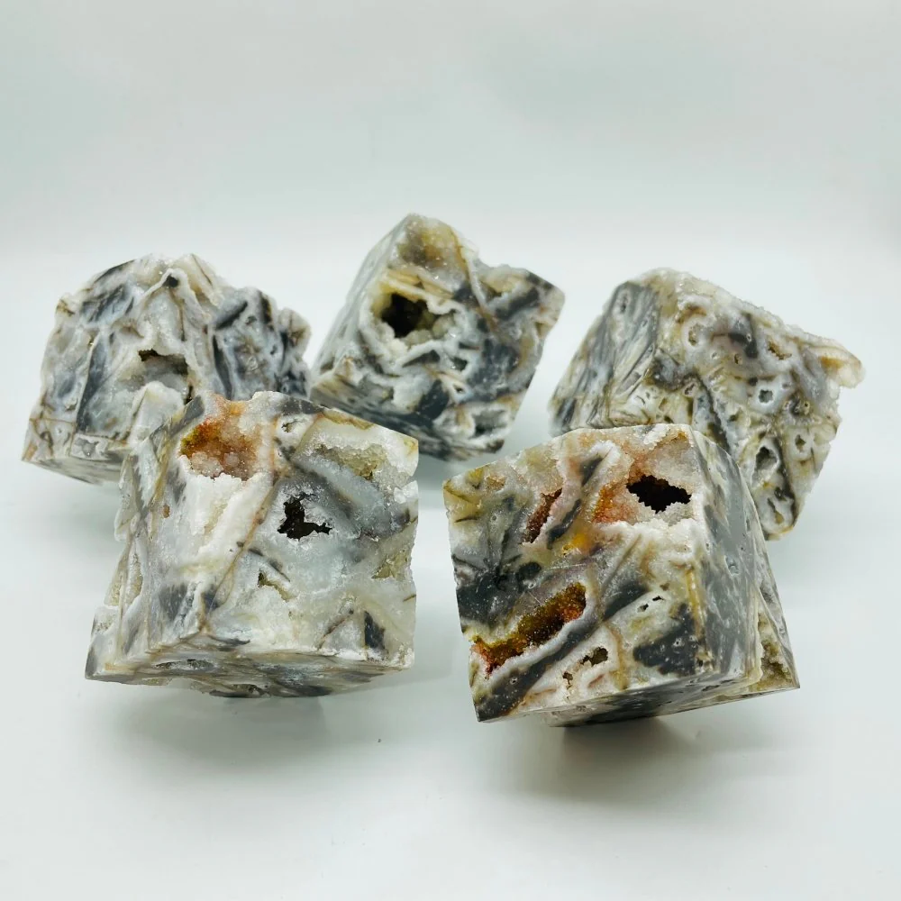High Quality Sphalerite Druzy Geode Quartz Cube Wholesale - Image 4