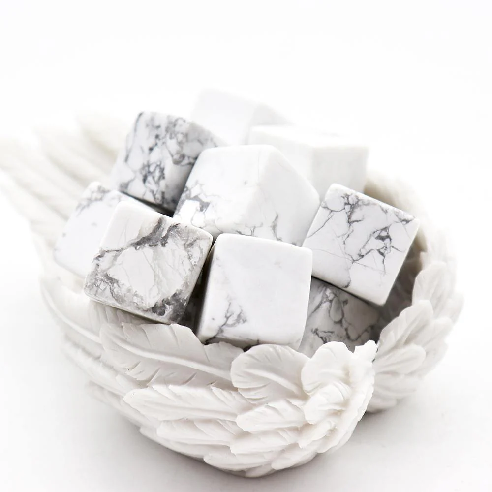 Natural Howlite Cube Wholesale - Image 5