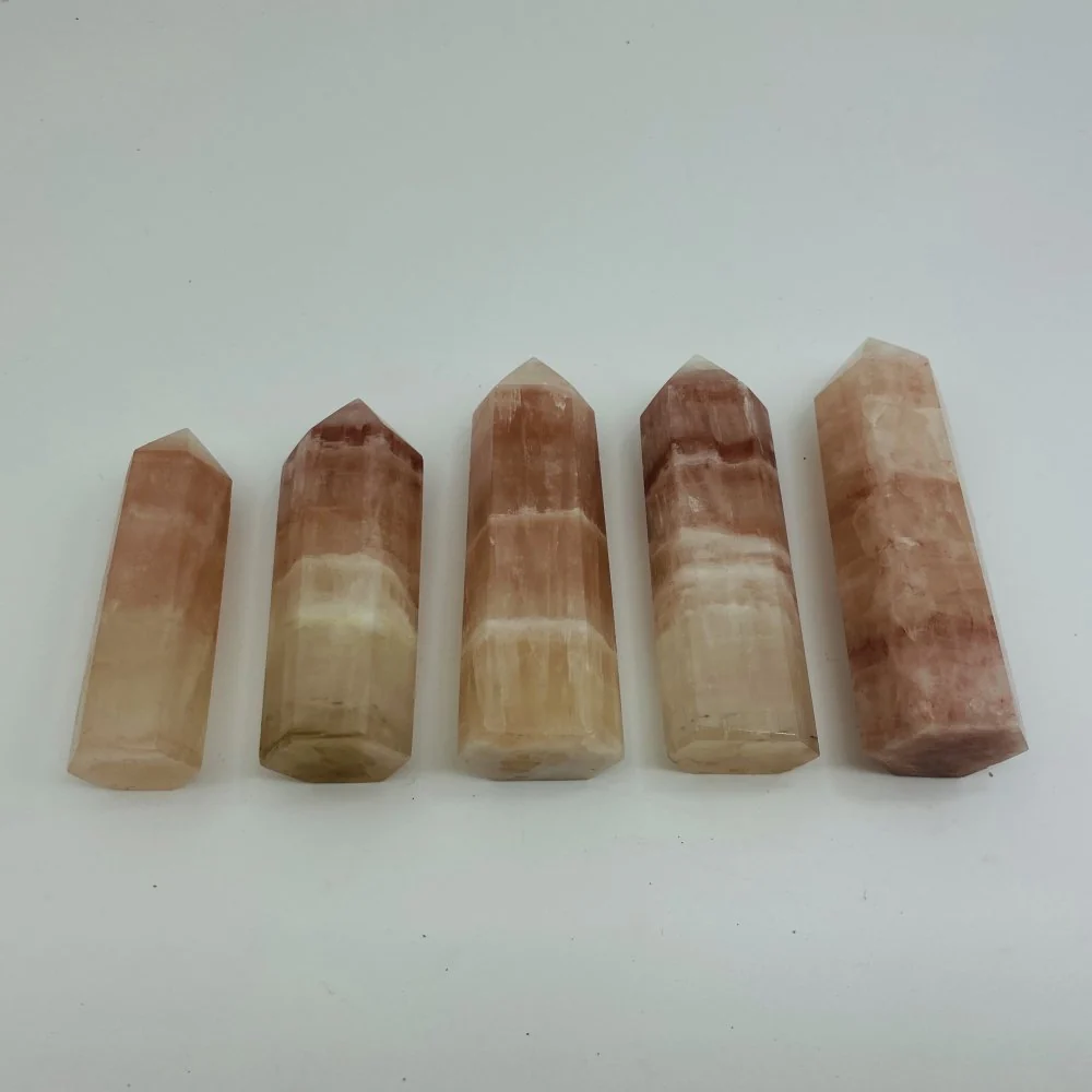 Pink Calcite Tower Point Wholesale - Image 4