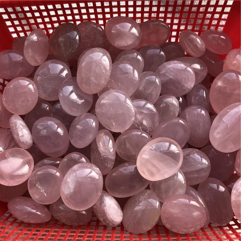 Pink Rose Quartz Tumbled Crystal Wholesale - Image 3