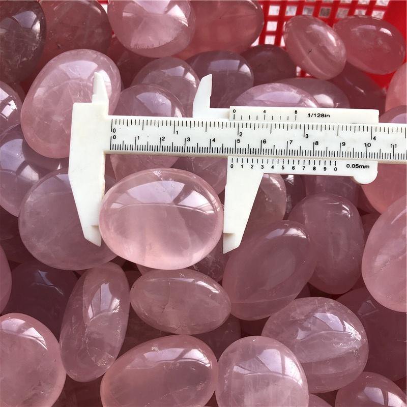 Pink Rose Quartz Tumbled Crystal Wholesale - Image 5