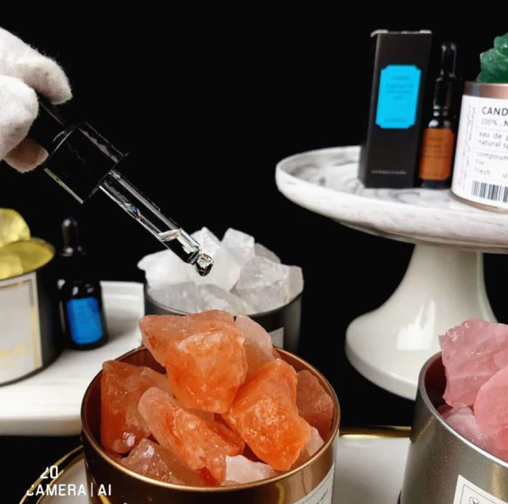 Rough Himalayan quartz orange calcite raw - Image 3