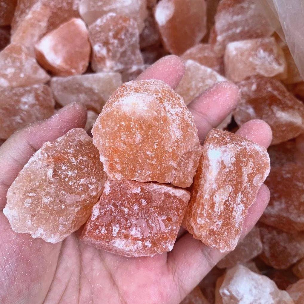 Rough Himalayan quartz orange calcite raw - Image 4