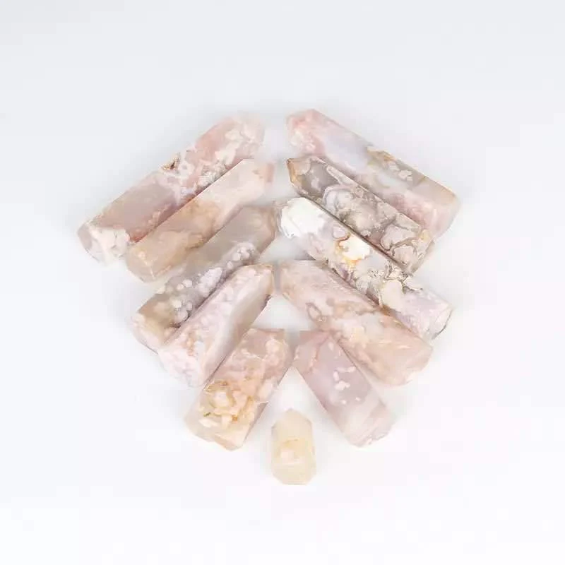 Sakura Agate Tower Quartz Crystals Point Cherry Blossom Flower Agate Wholesale - Image 5