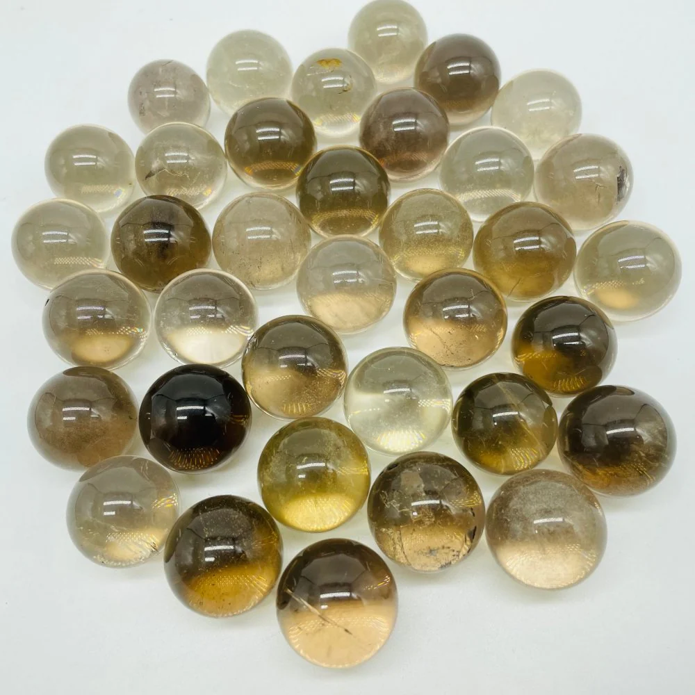 0.7in(2cm) Smoky Quartz Mini Spheres Crystal Ball Wholesale - Image 3