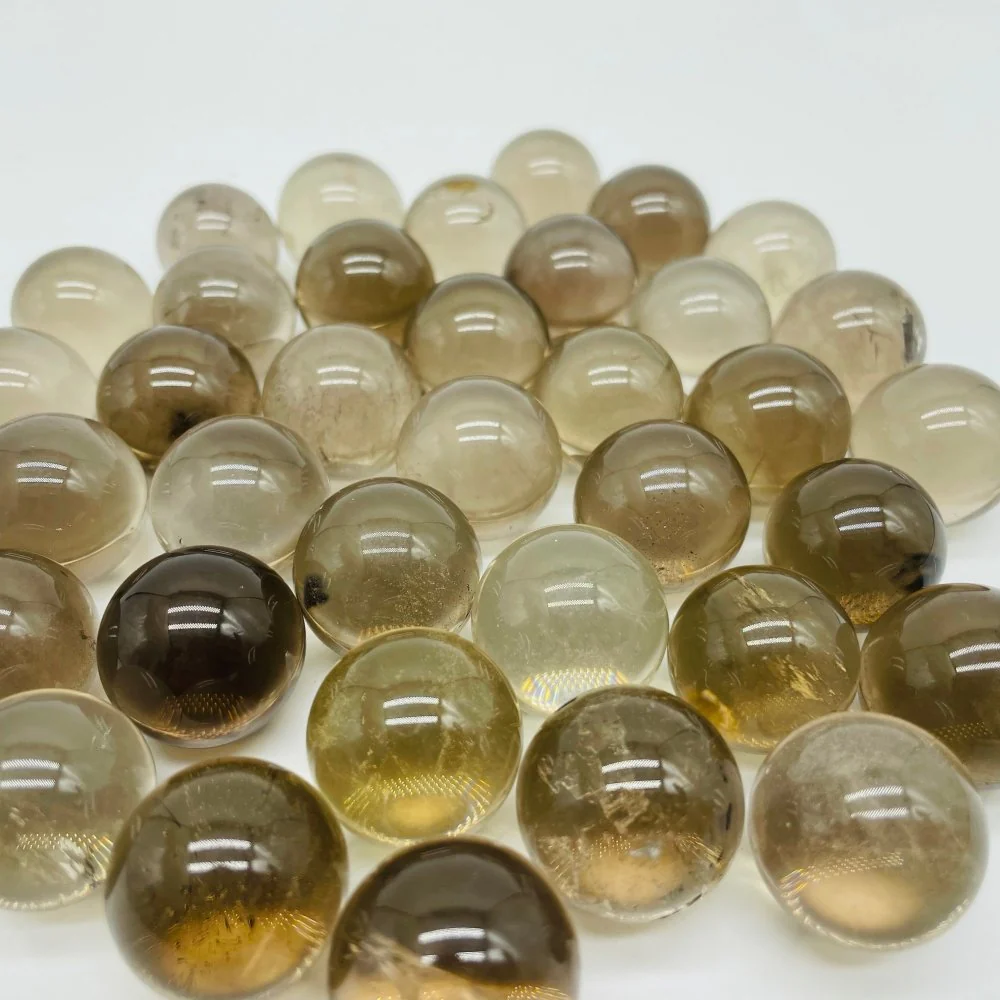 0.7in(2cm) Smoky Quartz Mini Spheres Crystal Ball Wholesale - Image 4