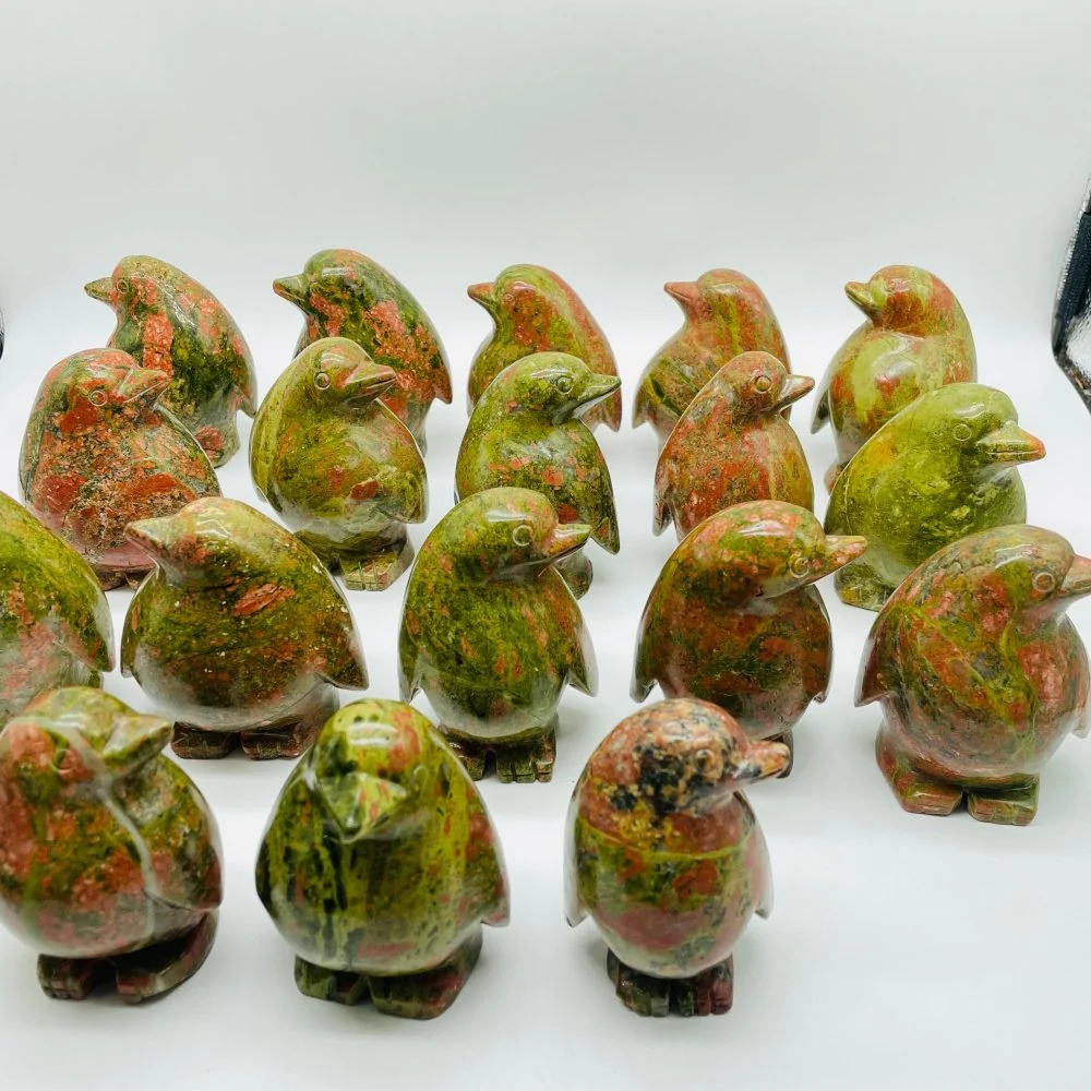 18 Pieces Unakite Penguin Carving - Image 6