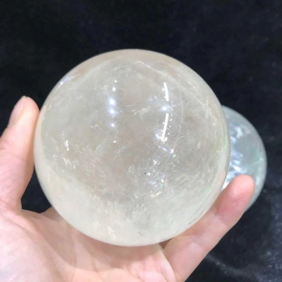 White Calcite Rainbow Sphere Ball Wholesale - Image 3