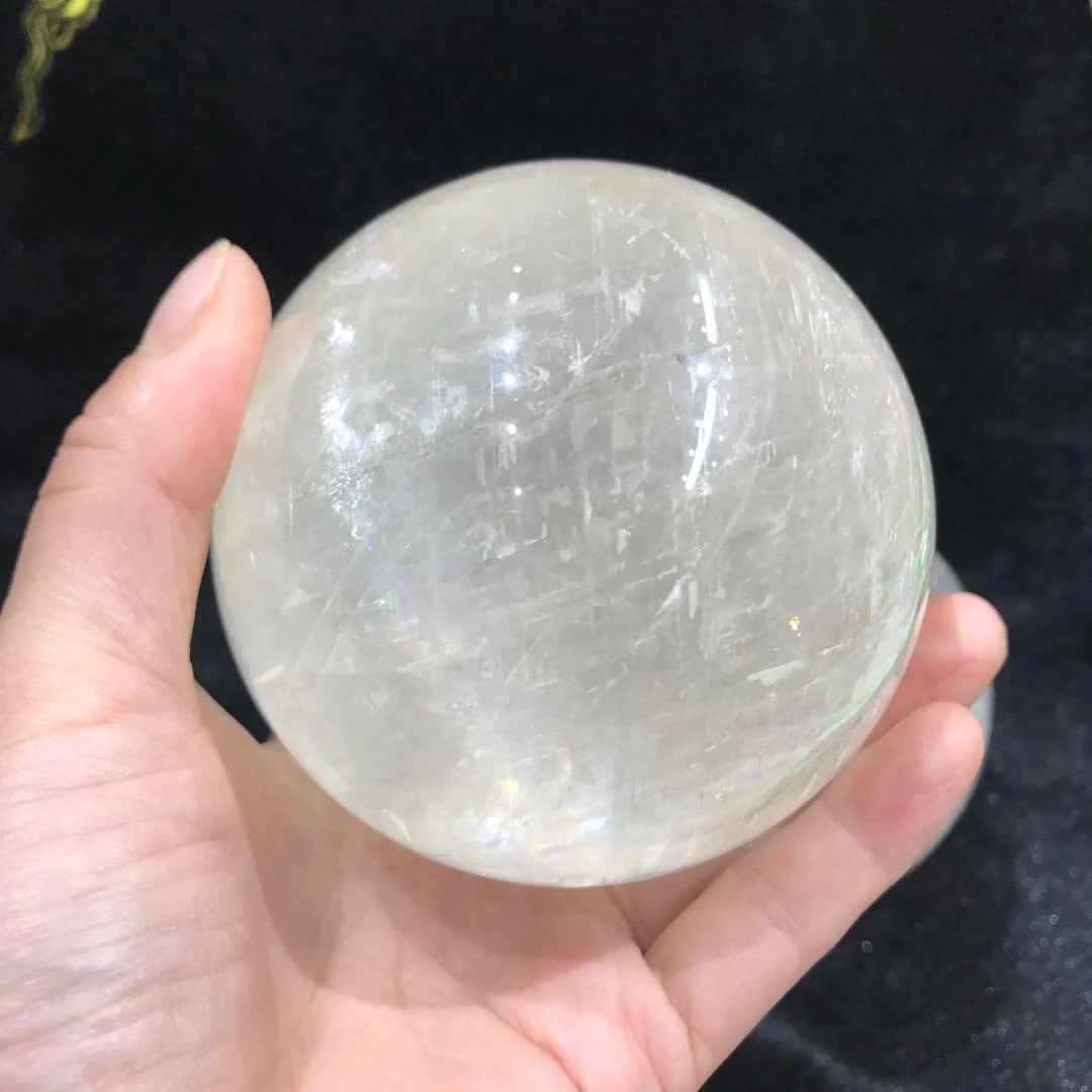 White Calcite Rainbow Sphere Ball Wholesale - Image 5
