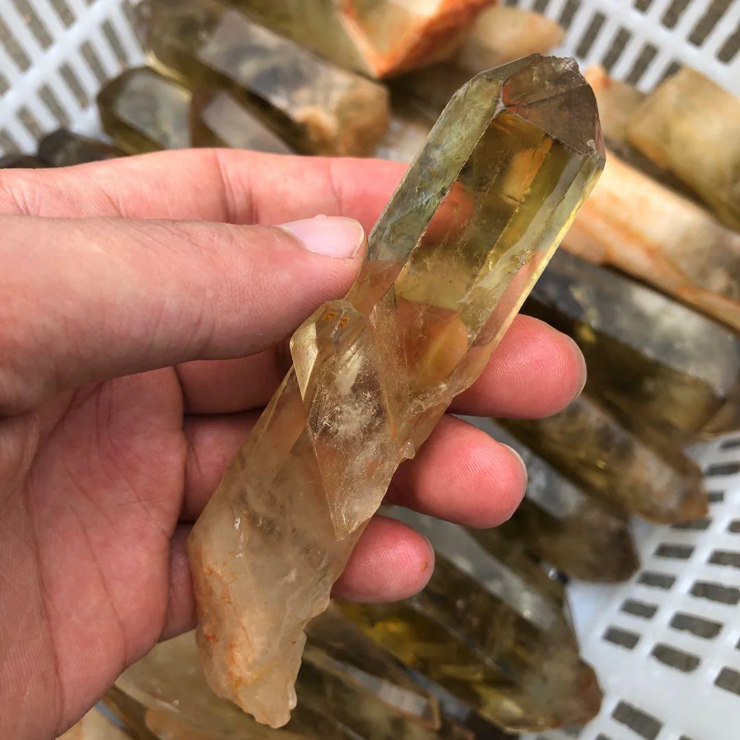 Heat Treatment Single Point Citrine 1kg(2.2lb) Wholesale - Image 3