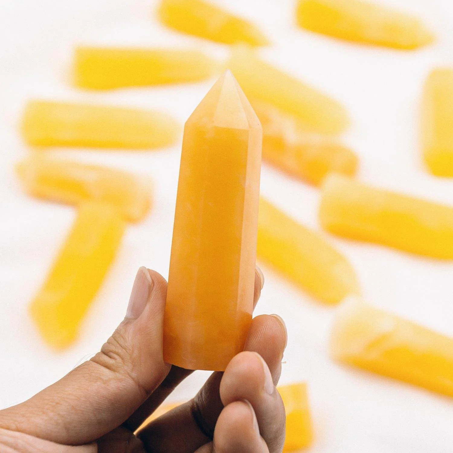 Yellow Calcite Tower Points Wholesale - Image 5