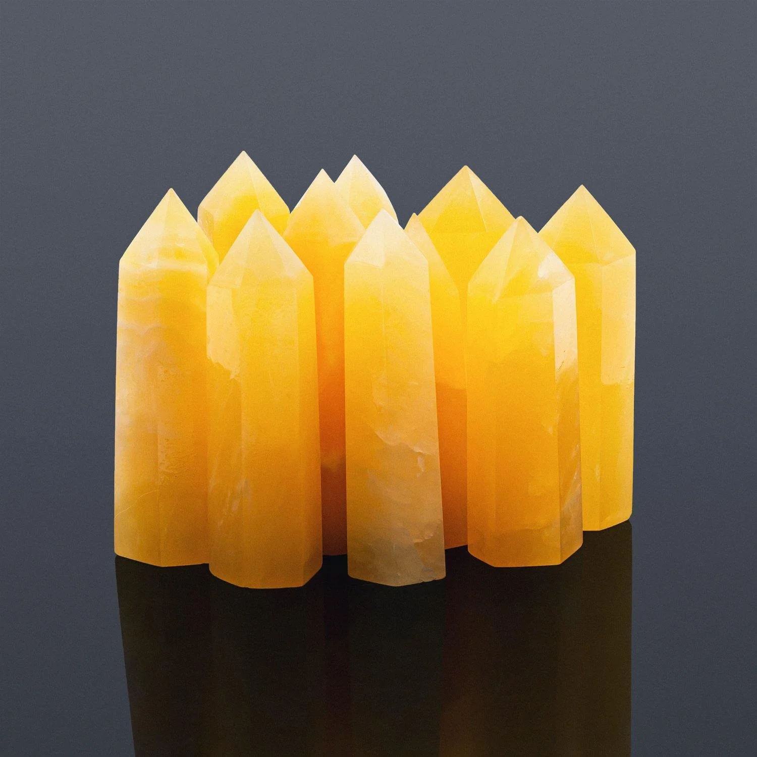 Yellow Calcite Tower Points Wholesale - Image 6